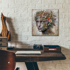 Earth Face 3 by Rey Klimt - 12x12 acrylic wall art in a room