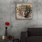 Earth Face 4 by Rey Klimt - 24x24 acrylic wall art in a room