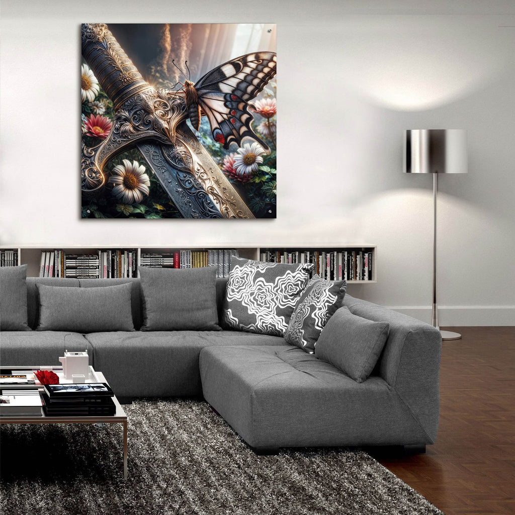 Enchanted Sword 2 by Rey Klimt - 36x36 acrylic wall art in a room