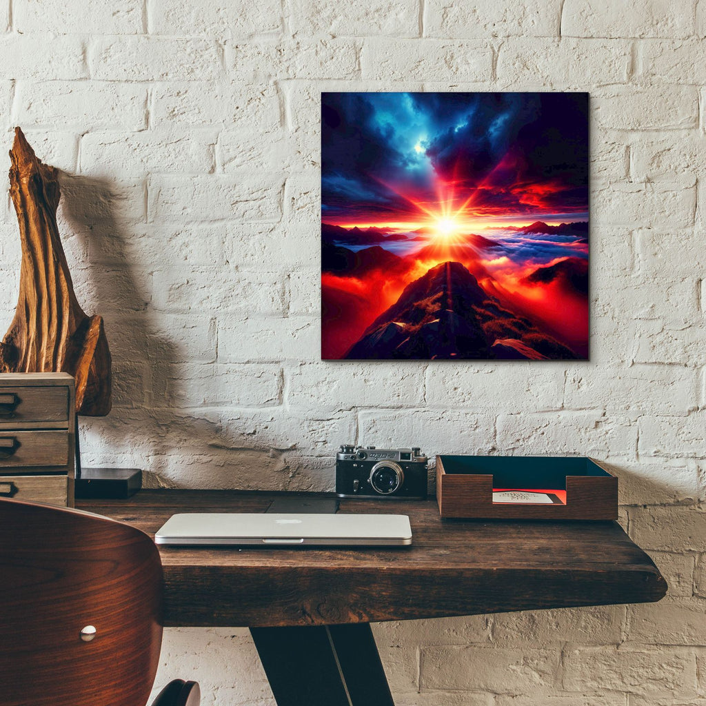 Epic Path To Sunrise by Rey Klimt - 12x12 acrylic wall art in a room