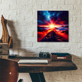 Epic Path To Sunrise by Rey Klimt - 12x12 acrylic wall art in a room