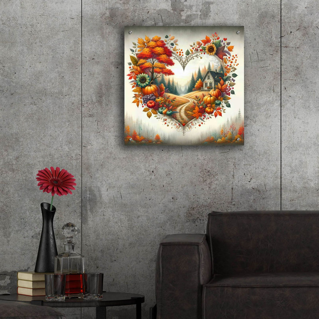 Fall In Love 2 by Rey Klimt - 24x24 acrylic wall art in a room