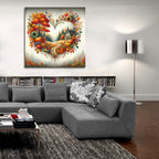 Fall In Love 2 by Rey Klimt - 36x36 acrylic wall art in a room