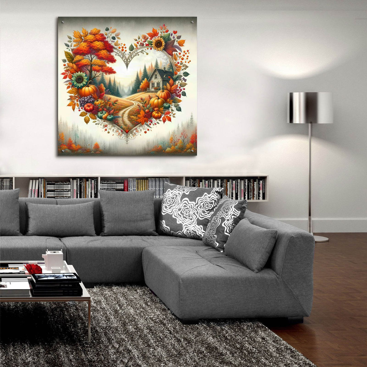 Fall In Love 2 by Rey Klimt - 36x36 acrylic wall art in a room