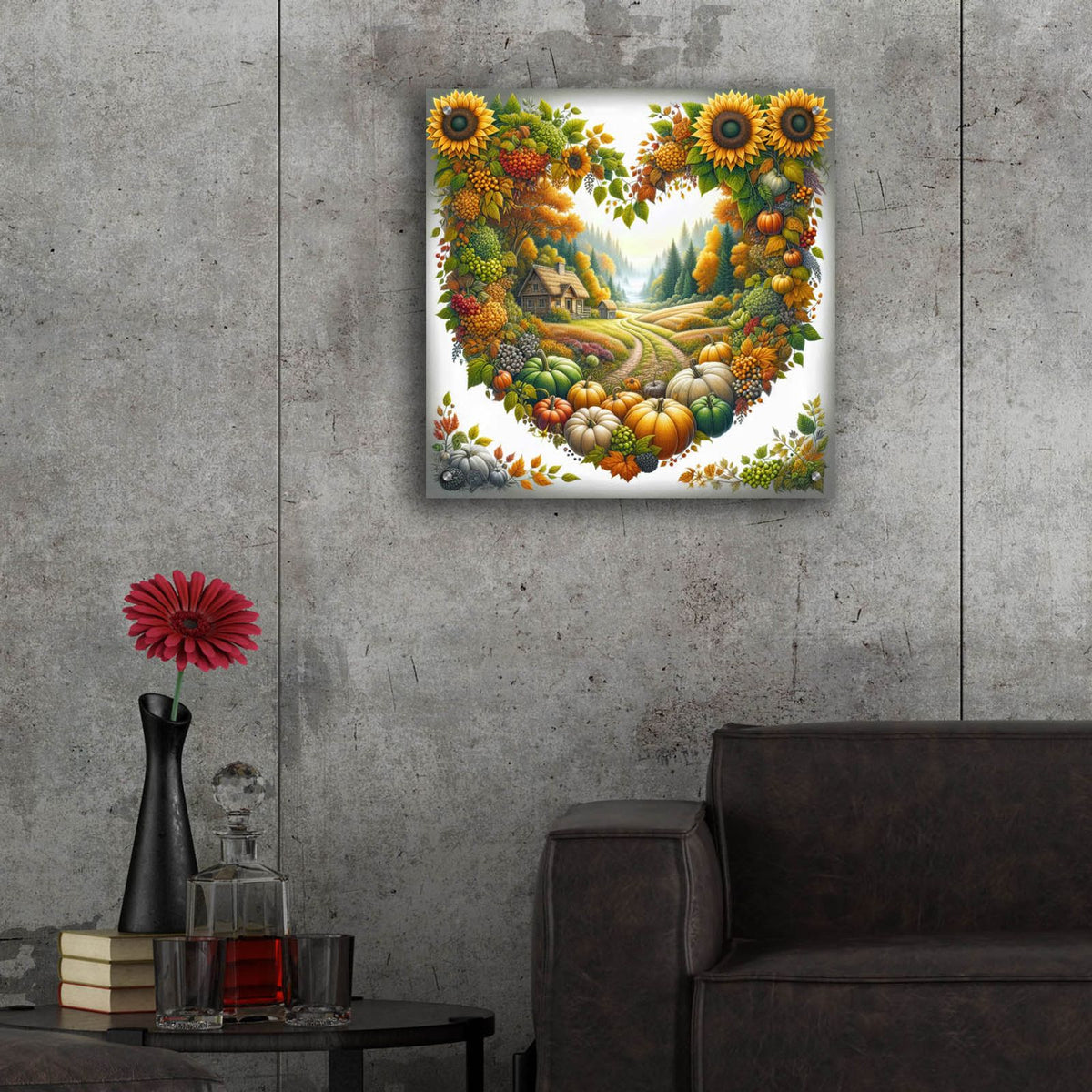 Fall In Love 4 by Rey Klimt - 24x24 acrylic wall art in a room