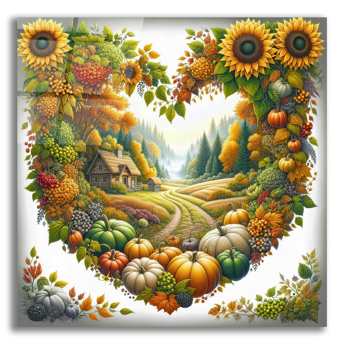 Fall In Love 4 by Rey Klimt acrylic glass wall art