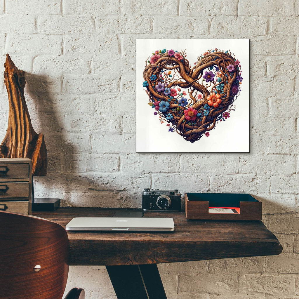 Heart Blooms Again 1 by Rey Klimt - 12x12 acrylic wall art in a room