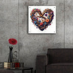 Heart Blooms Again 1 by Rey Klimt - 24x24 acrylic wall art in a room