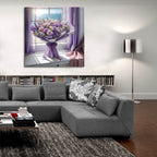 Lavander View 1 by Rey Klimt - 36x36 acrylic wall art in a room