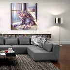 Lavander View 2 by Rey Klimt - 36x36 acrylic wall art in a room