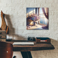 Lavander View 3 by Rey Klimt - 12x12 acrylic wall art in a room