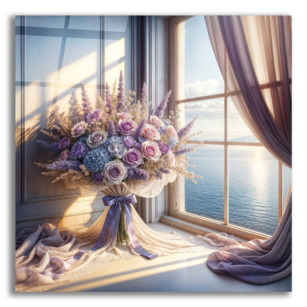 Lavander View 3 by Rey Klimt acrylic glass wall art