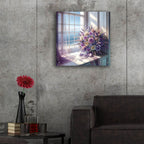 Lavander View 4 by Rey Klimt - 24x24 acrylic wall art in a room