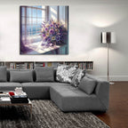 Lavander View 4 by Rey Klimt - 36x36 acrylic wall art in a room
