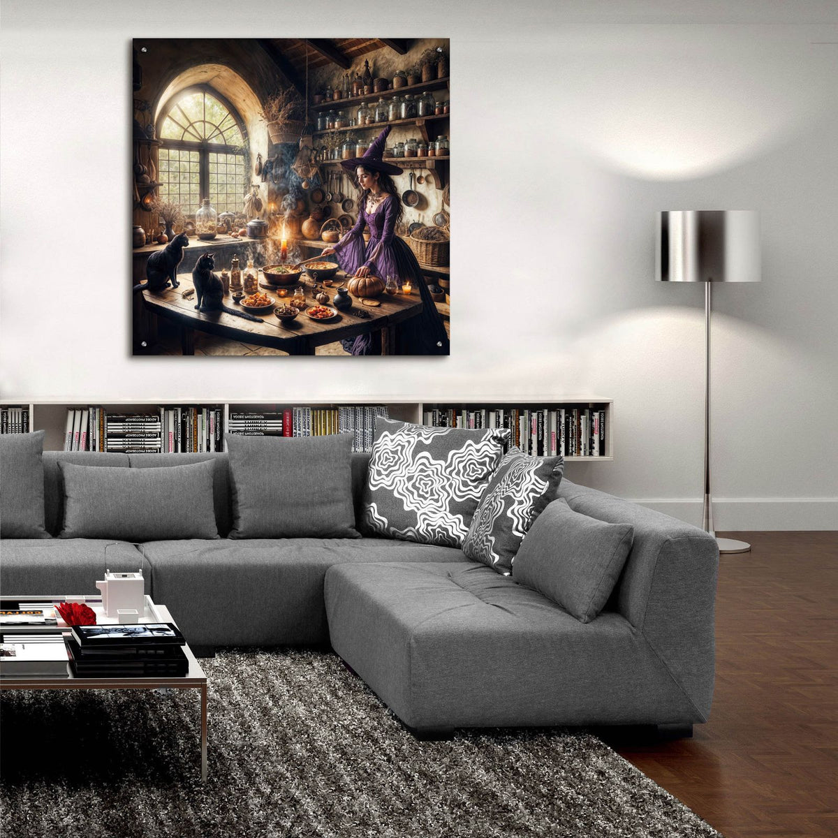 Magical Kitchen 2 by Rey Klimt - 36x36 acrylic wall art in a room