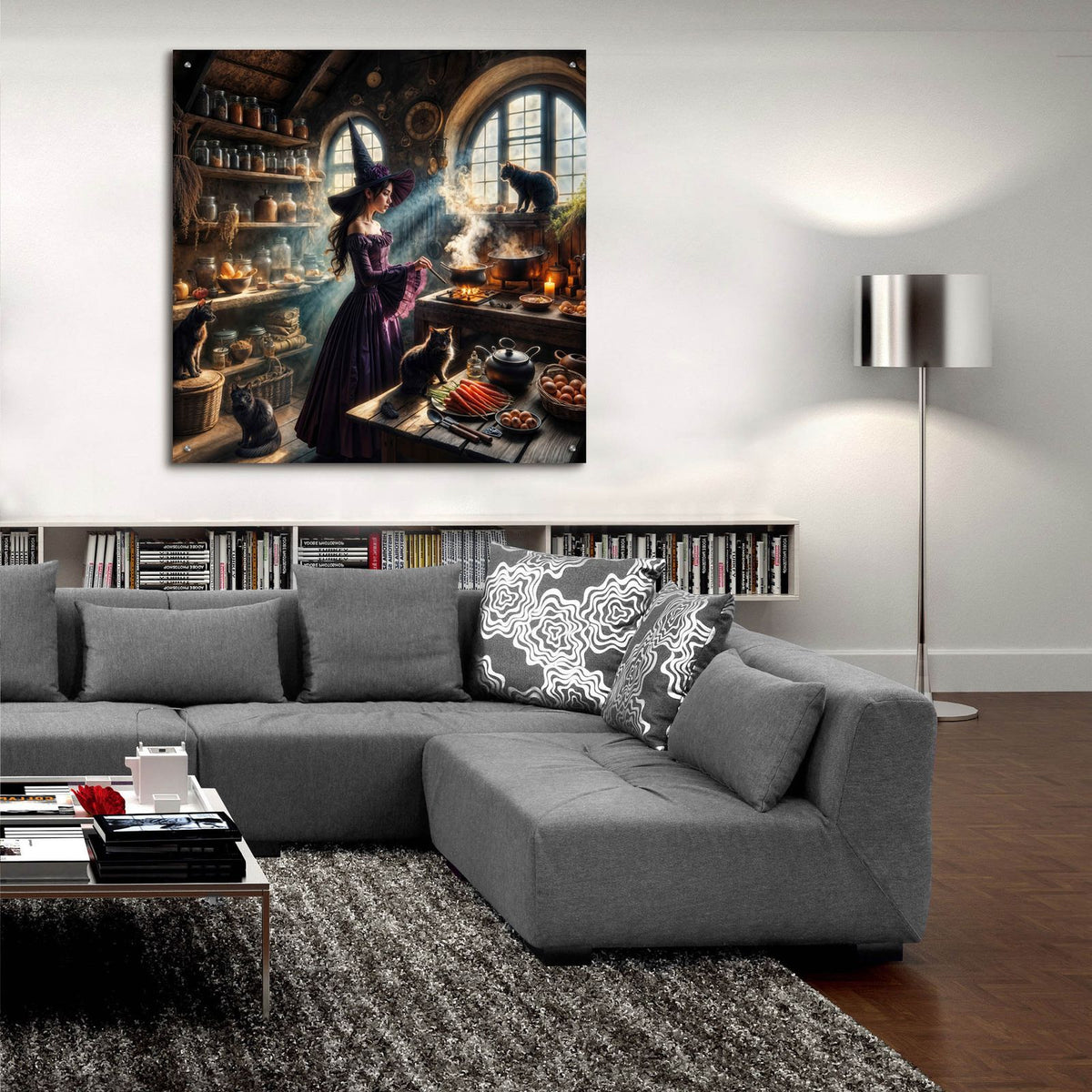 Magical Kitchen 3 by Rey Klimt - 36x36 acrylic wall art in a room