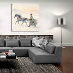 Man And Horse by Rey Klimt - 36x36 acrylic wall art in a room