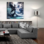 Mermaid Divided by Rey Klimt - 36x36 acrylic wall art in a room