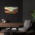 Mountains Fall Landscape 1 by Rey Klimt - 24x12 acrylic wall art in a room