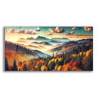 Mountains Fall Landscape 1 by Rey Klimt acrylic glass wall art