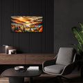 Mountains Fall Landscape 2 by Rey Klimt - 24x12 acrylic wall art in a room