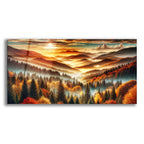 Mountains Fall Landscape 2 by Rey Klimt acrylic glass wall art