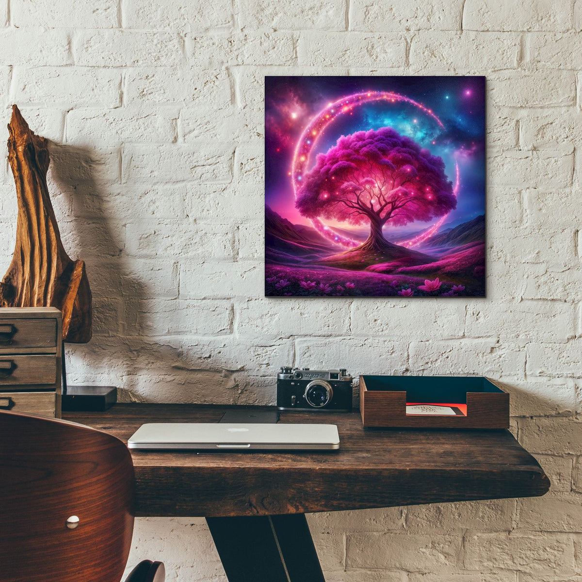 Purple Dreamscape by Rey Klimt - 12x12 acrylic wall art in a room