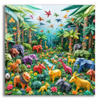 Rainforest Origami by Rey Klimt acrylic glass wall art