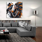 Raven by Rey Klimt - 36x36 acrylic wall art in a room
