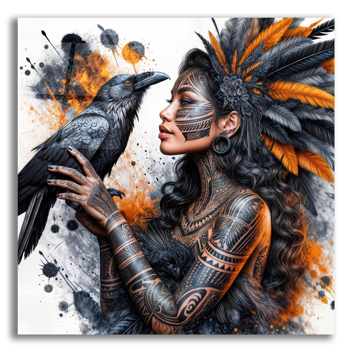 Raven by Rey Klimt acrylic glass wall art