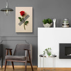 Rose On The Wall by Rey Klimt - 16x24 acrylic wall art in a room