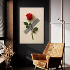 Rose On The Wall by Rey Klimt - 24x36 acrylic wall art in a room