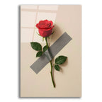 Rose On The Wall by Rey Klimt acrylic glass wall art