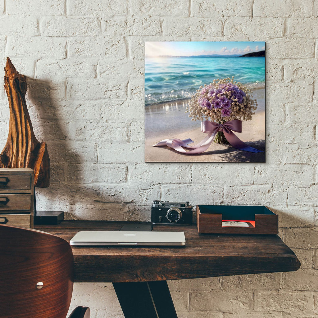 Seaside Bouquet 1 by Rey Klimt - 12x12 acrylic wall art in a room