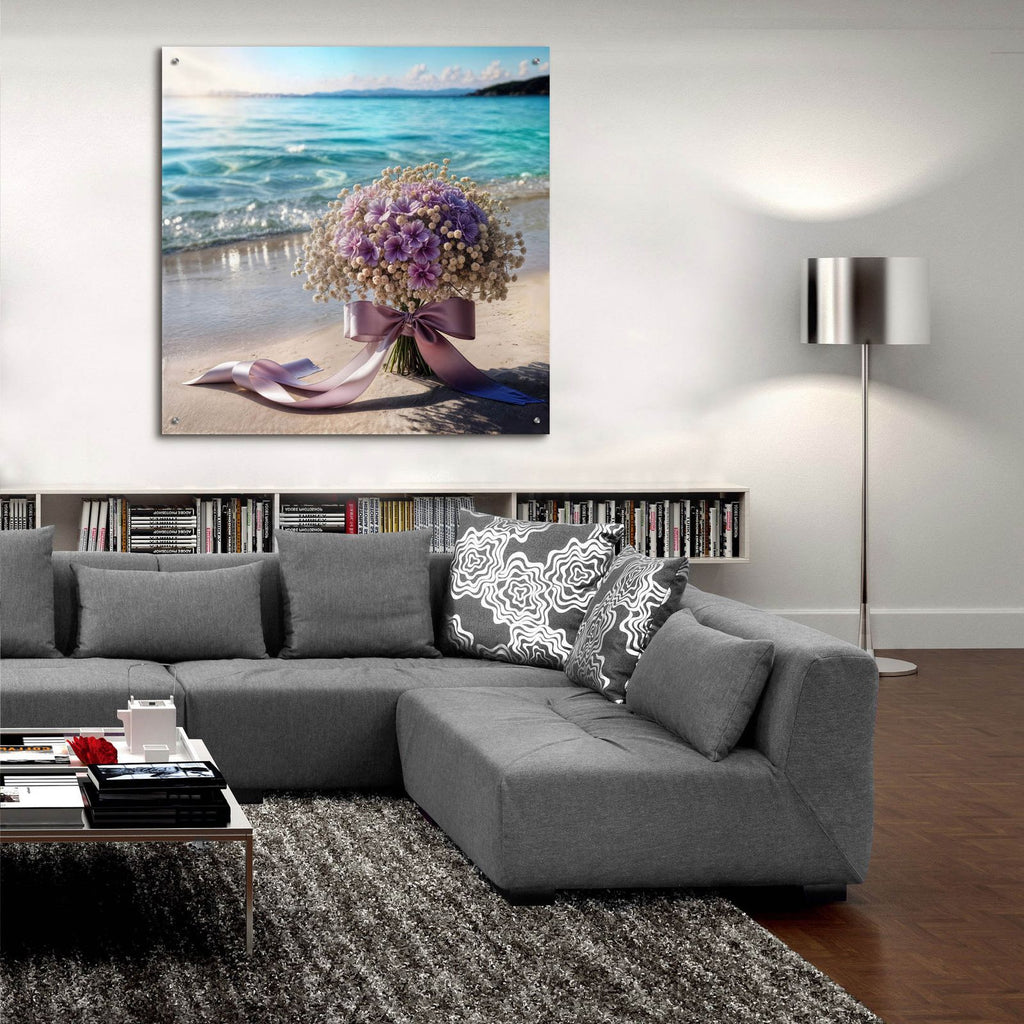 Seaside Bouquet 1 by Rey Klimt - 36x36 acrylic wall art in a room