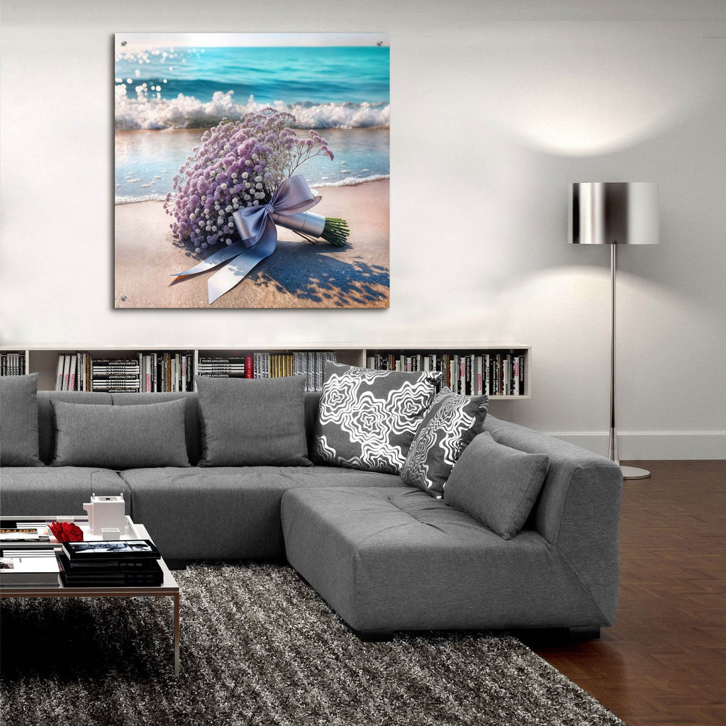 Seaside Bouquet 3 by Rey Klimt - 36x36 acrylic wall art in a room