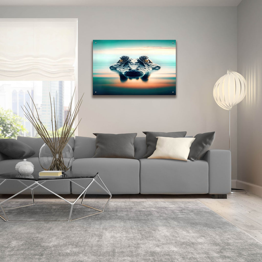 Silent Swim by Rey Klimt - 36x24 acrylic wall art in a room
