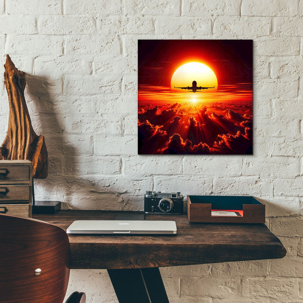 Take Off by Rey Klimt - 12x12 acrylic wall art in a room
