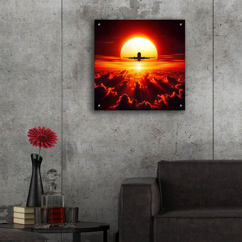 Take Off by Rey Klimt - 24x24 acrylic wall art in a room