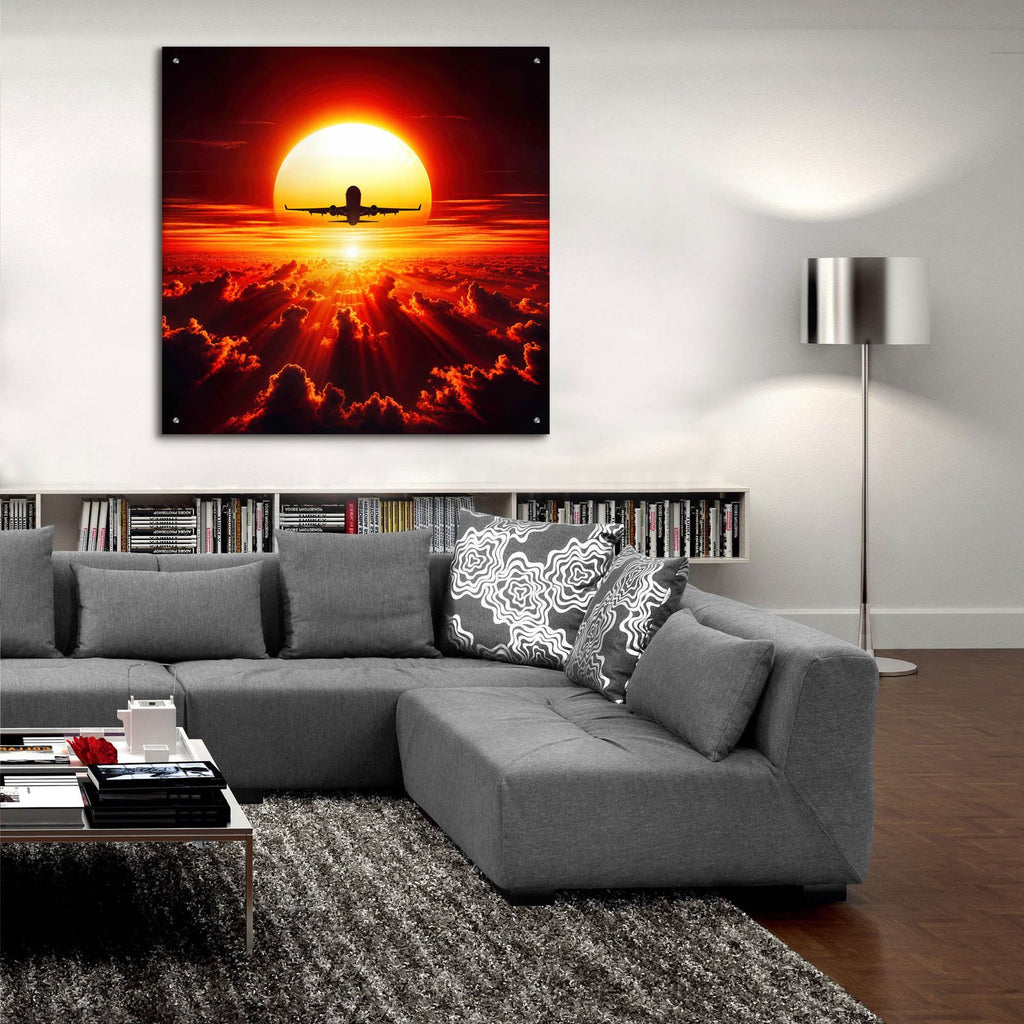 Take Off by Rey Klimt - 36x36 acrylic wall art in a room