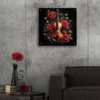 Violin And Roses by Rey Klimt - 24x24 acrylic wall art in a room