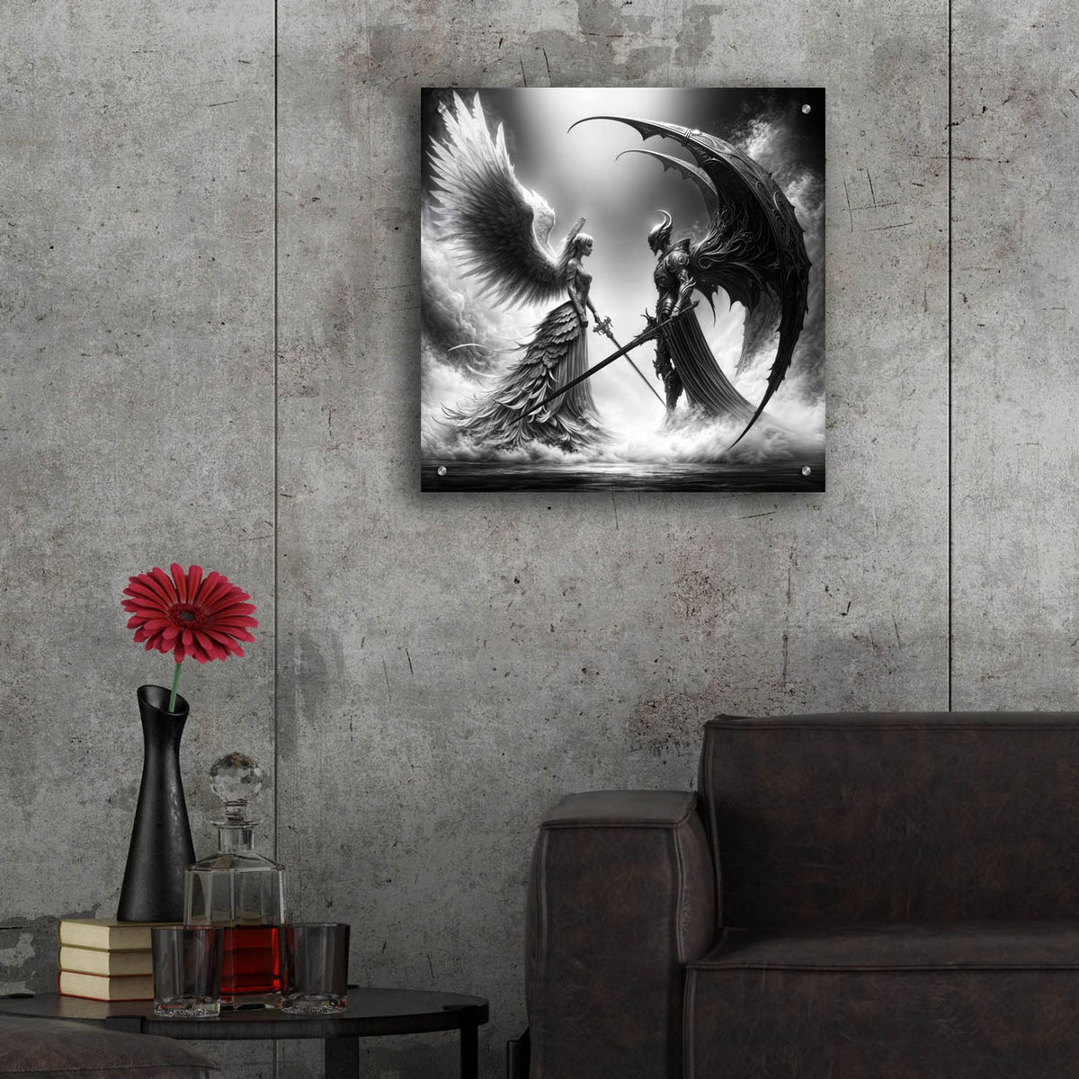 We Meet Again by Rey Klimt - 24x24 acrylic wall art in a room