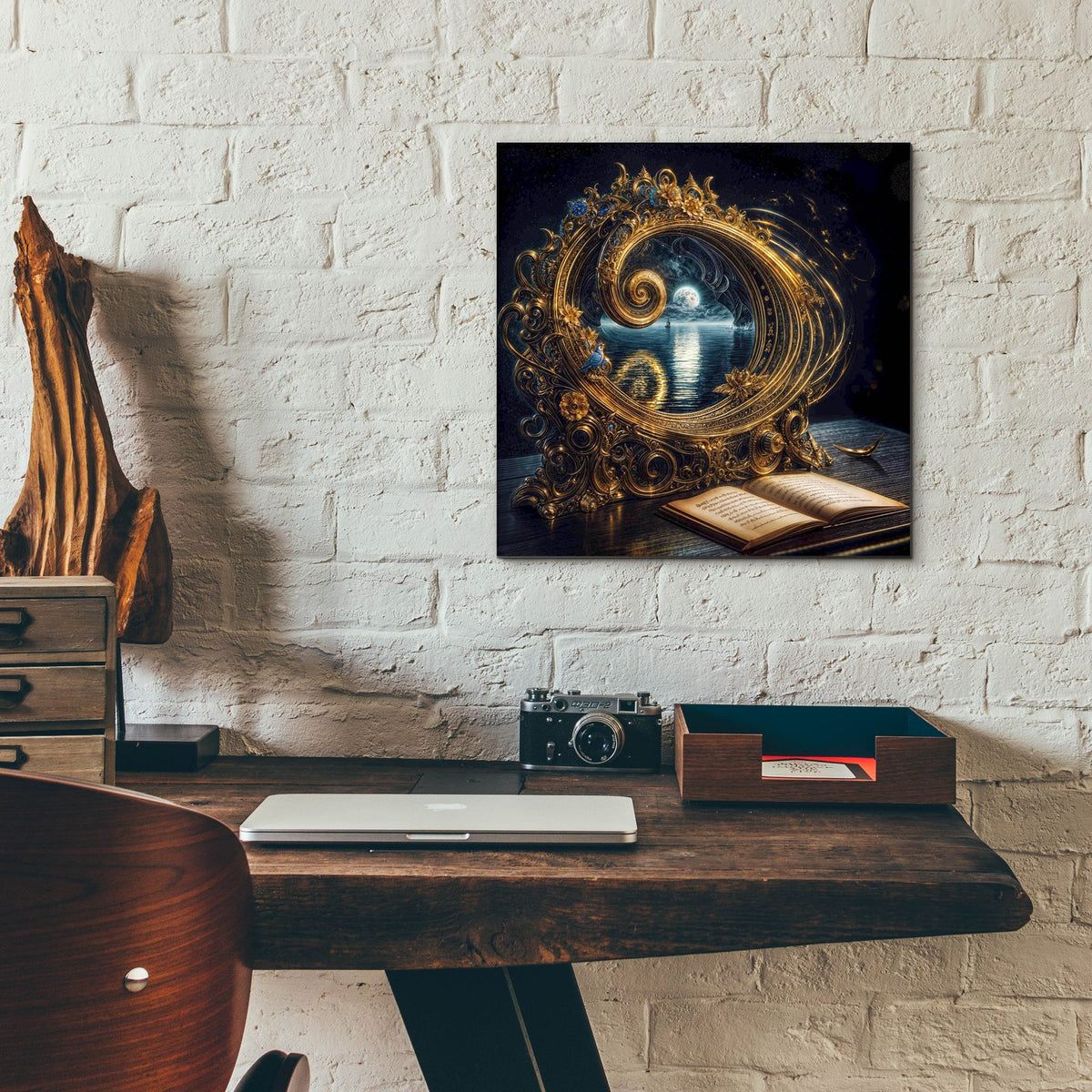 Whirlpool Of Dreams by Rey Klimt - 12x12 acrylic wall art in a room