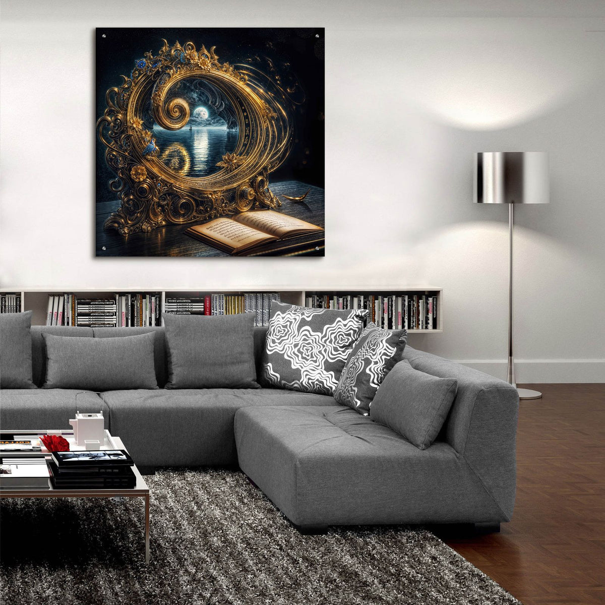 Whirlpool Of Dreams by Rey Klimt - 36x36 acrylic wall art in a room