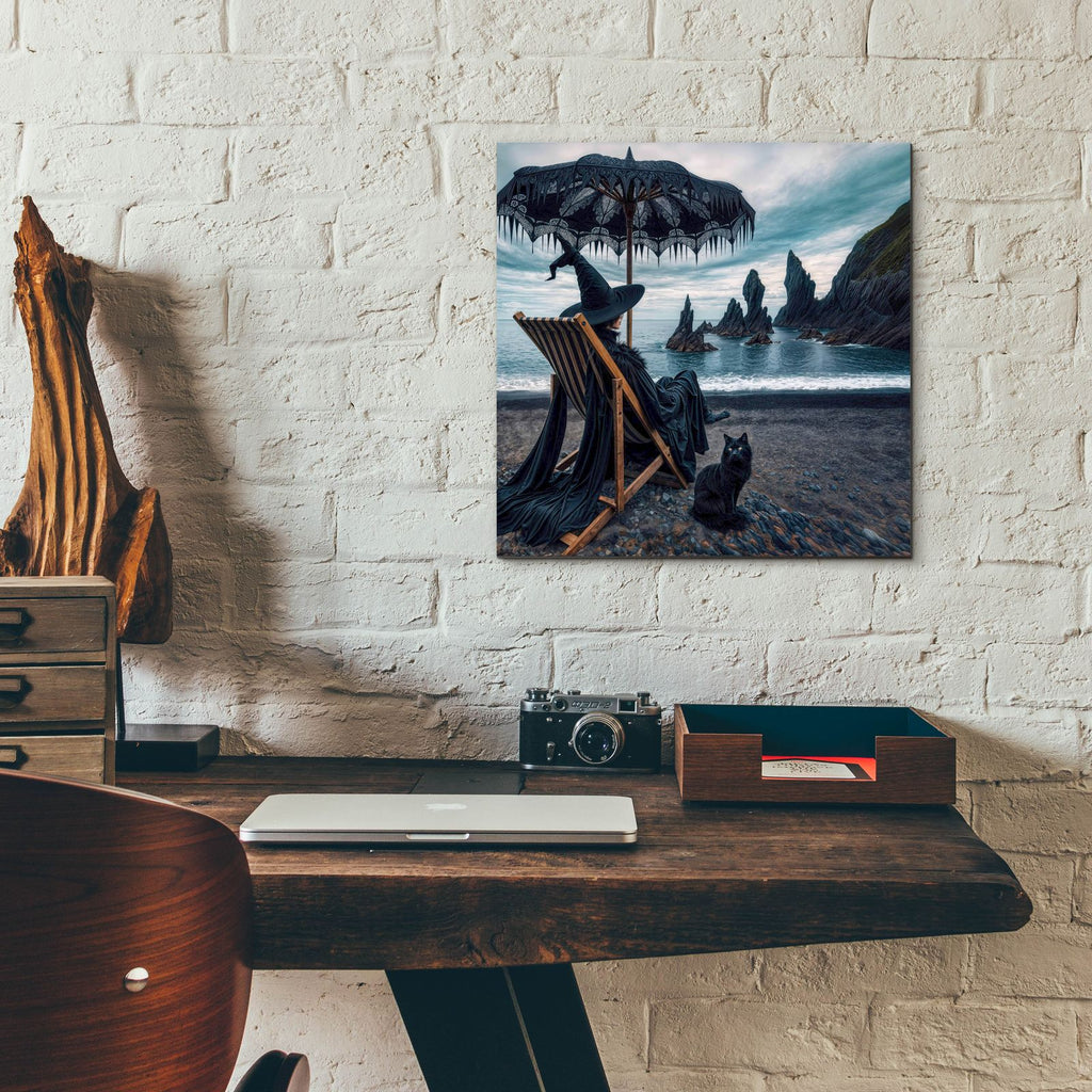 Witch At A Beach by Rey Klimt - 12x12 acrylic wall art in a room