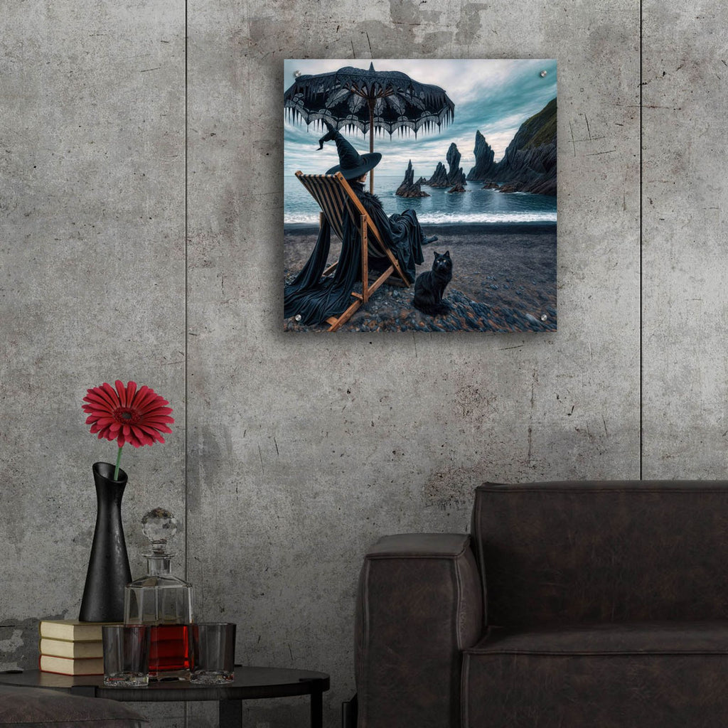 Witch At A Beach by Rey Klimt - 24x24 acrylic wall art in a room