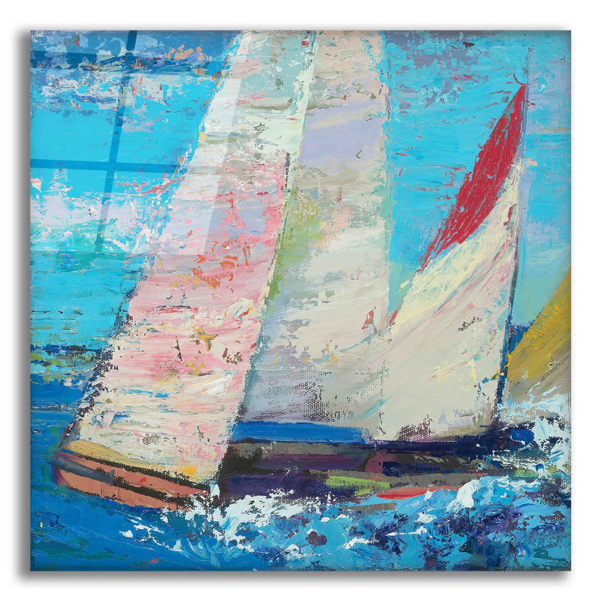 Sailboats 1 by Beth Forst acrylic glass wall art