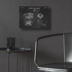 Epic Art 'Siren Blueprint Patent Chalkboard,' Acrylic Glass Wall Art,16x12