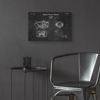 Epic Art 'Siren Blueprint Patent Chalkboard,' Acrylic Glass Wall Art,24x16