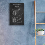 Epic Art 'Smoking Pipe Blueprint Patent Chalkboard,' Acrylic Glass Wall Art,16x24